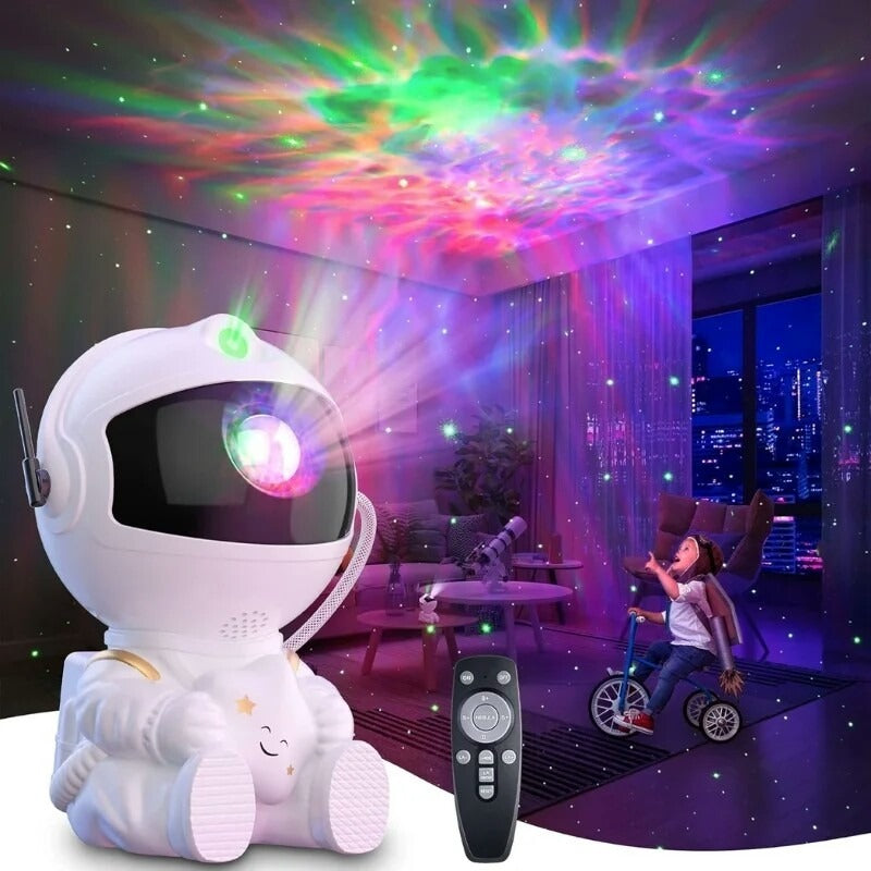 Astronaut Starry Sky Galaxy Projector – Rotating Nebula Night Light