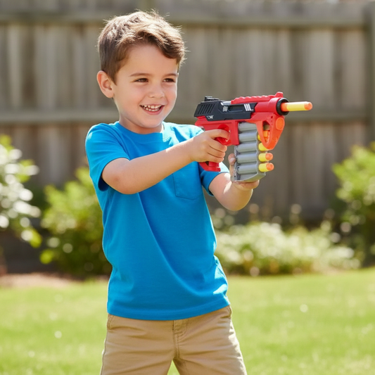 Nerf-Style Soft Dart Blaster Toy Gun – Kids Foam Bullet Launcher