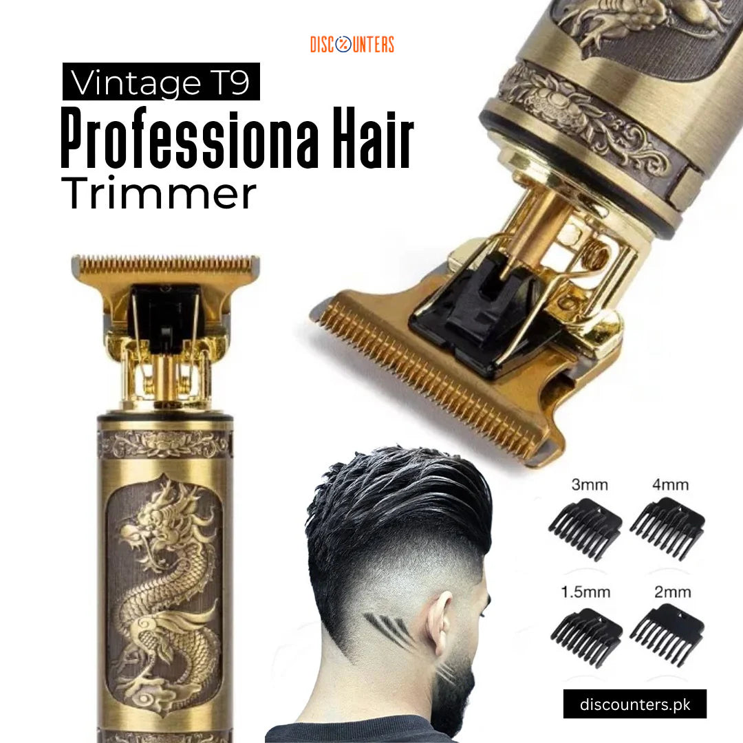 Vintage T9 Trimmer – Rechargeable Beard & Hair Clipper