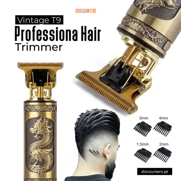 Vintage T9 Trimmer – Rechargeable Beard & Hair Clipper