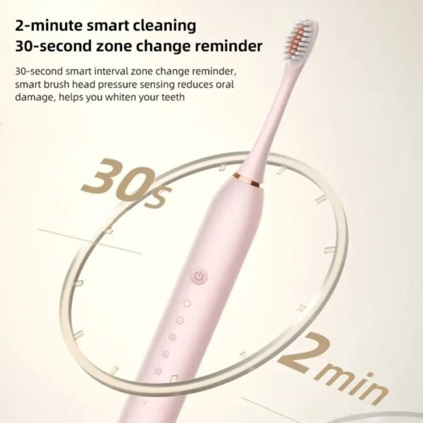 Electric Sonic Toothbrush – Deep Cleaning, Soft Bristles
