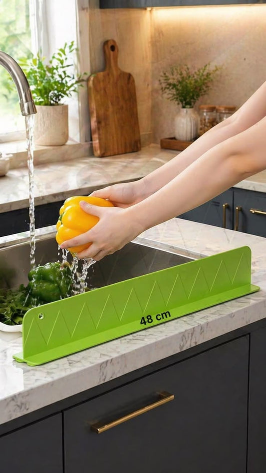 Silicone Sink Splash Guard 48cm – Kitchen Water Splash Protector
