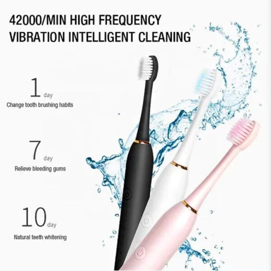 Electric Sonic Toothbrush – Deep Cleaning, Soft Bristles