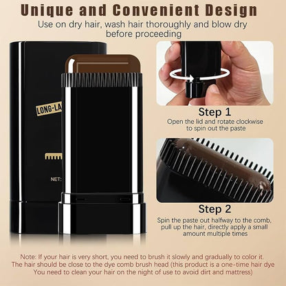Black Hair Dye Comb – Sweat & Water Proof Coloring Tool