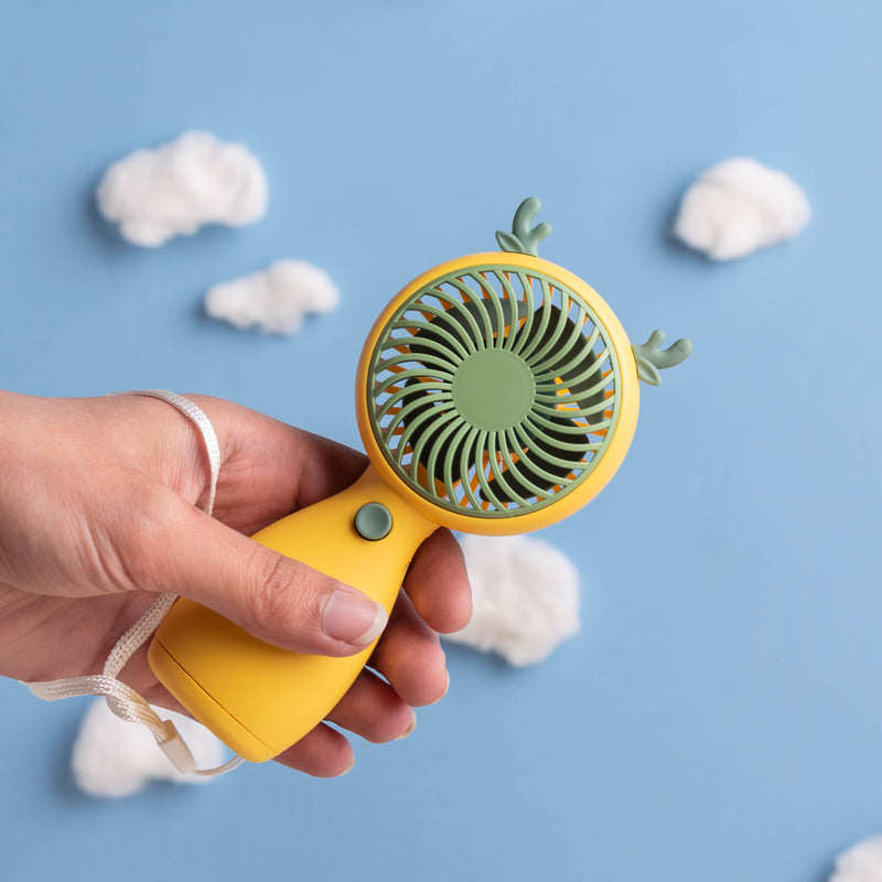 Portable USB Rechargeable Mini Handheld Fan – Personal Cooling Fan (Random Color)