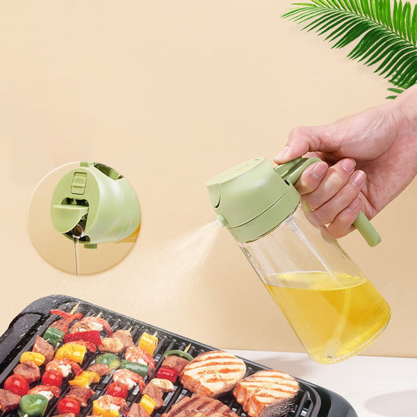 2-in-1 Kitchen Oil Sprayer – BBQ, Baking & Air Fryer Bottle