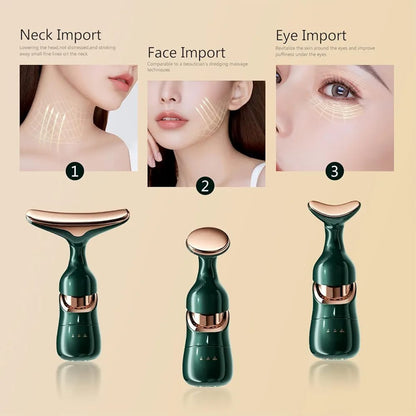 3-in-1 Face Slimming & Uplift Wand – Thermal & Vibration Beauty Massager