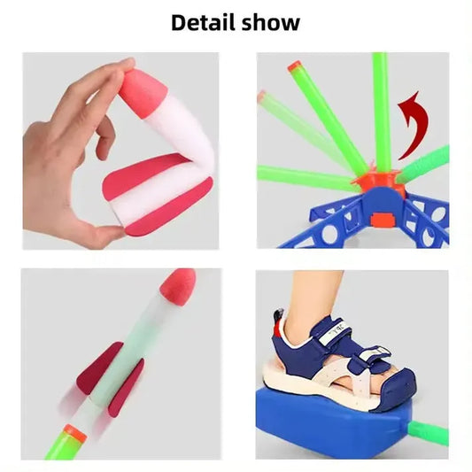Outdoor Stomp Rocket Launcher Game for Kids