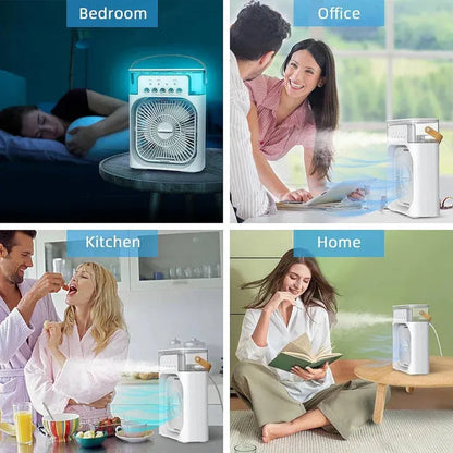 Portable Air Cooler Fan – 3-in-1 Mini AC Desktop Humidifier