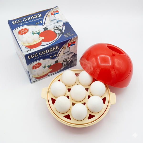 Electric Egg Boiler &amp; Vegetable Steamer – Rapid Cooker with Automatic Shut-Off
