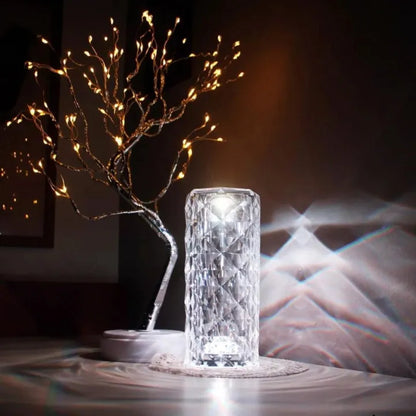 Crystal Rose Lamp