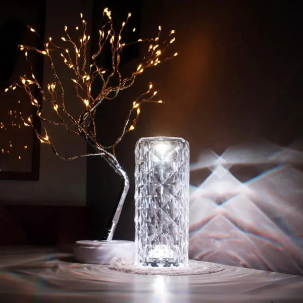 Crystal Rose Lamp