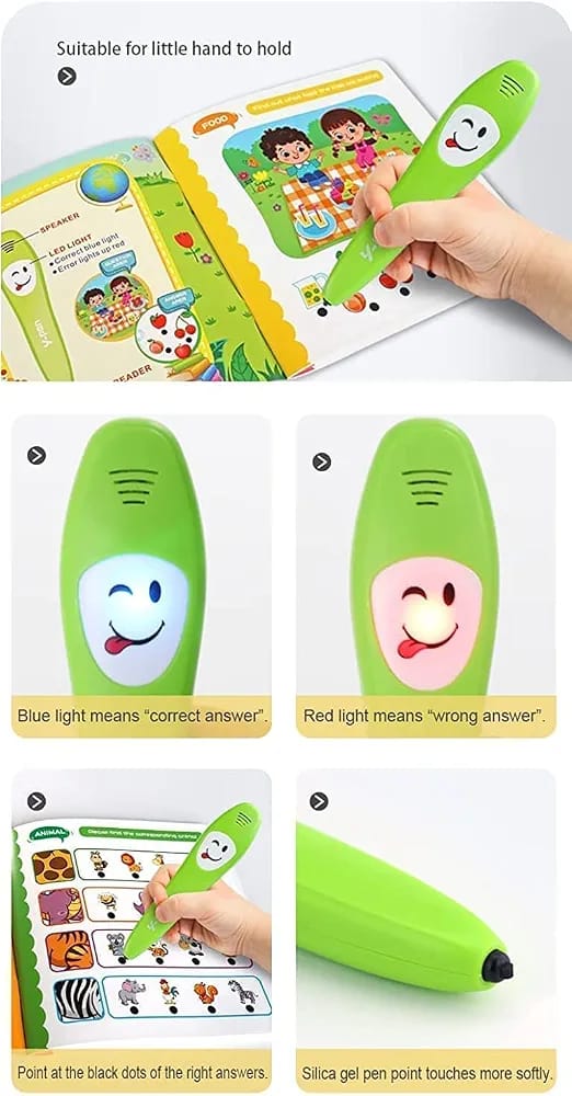 Kids Preschool Learning Book with Smart Talking Pen | 36 Interactive Learning Pages