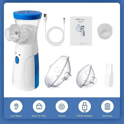 Portable Rechargeable Nebulizer – Mesh Inhaler for Kids & Adults (0.5L)