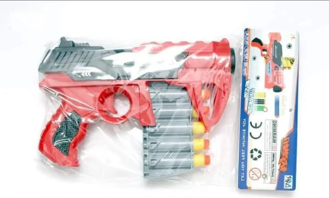 Nerf-Style Soft Dart Blaster Toy Gun – Kids Foam Bullet Launcher