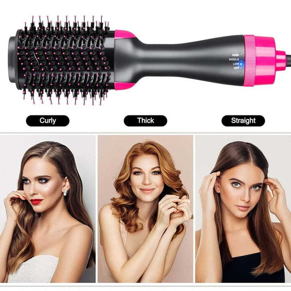 One Step Hot Air Brush – 4 in 1 Hair Dryer, Straightener & Volumizer