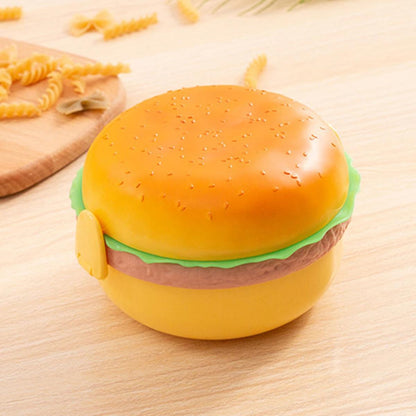 Burger-Shaped Kids Lunch Box – Multi-Layer Food Container