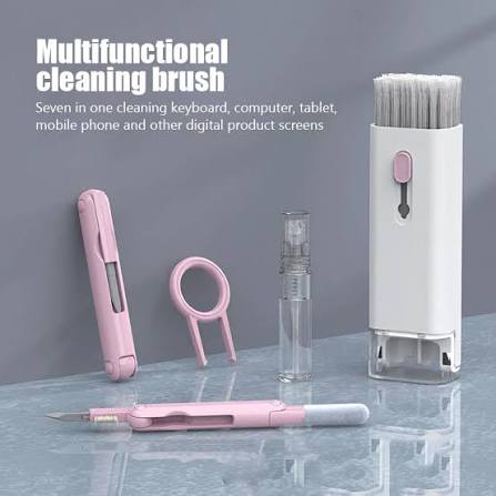 7-in-1 Keyboard Cleaning Kit – Multi-Function Cleaner Brush, Earphone Cleaning Pen & Keycap Puller