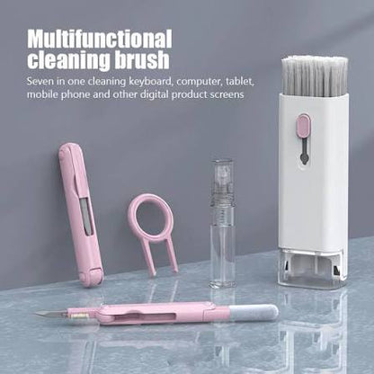7-in-1 Keyboard Cleaning Kit – Multi-Function Cleaner Brush, Earphone Cleaning Pen & Keycap Puller