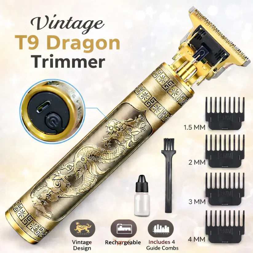 Vintage T9 Trimmer – Rechargeable Beard & Hair Clipper