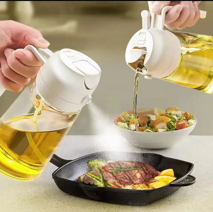 2-in-1 Kitchen Oil Sprayer – BBQ, Baking & Air Fryer Bottle