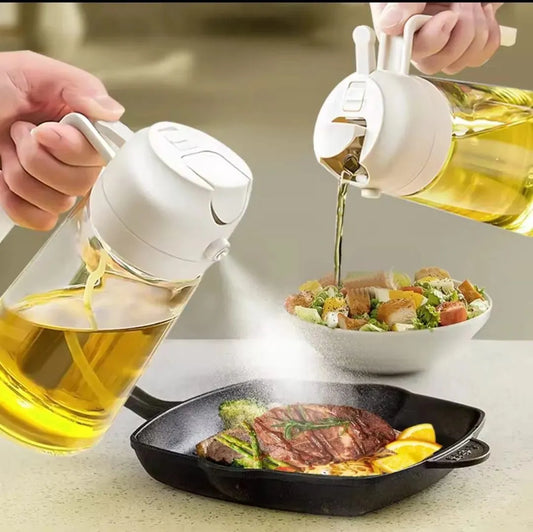 2-in-1 Kitchen Oil Sprayer – BBQ, Baking & Air Fryer Bottle