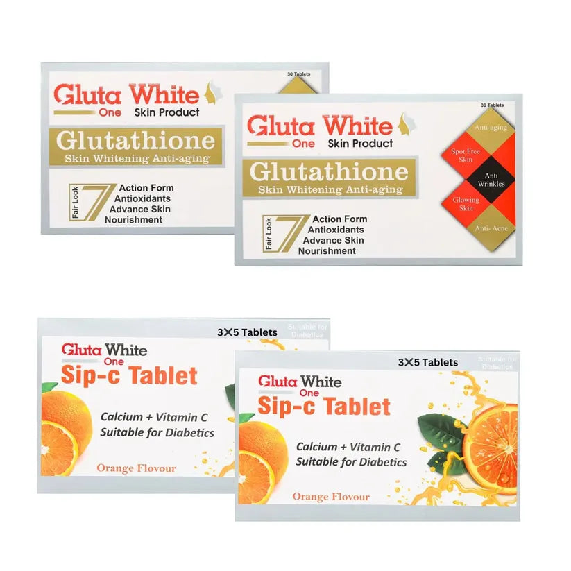 Glutathione Capsule & Gluta White Sip C Tablets