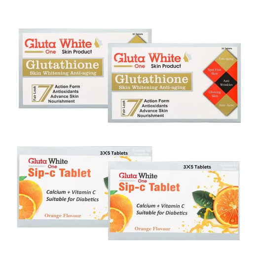 Glutathione Capsule & Gluta White Sip C Tablets