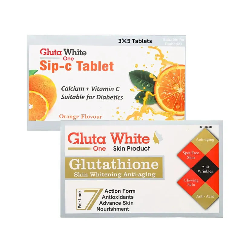 Glutathione Capsule & Gluta White Sip C Tablets